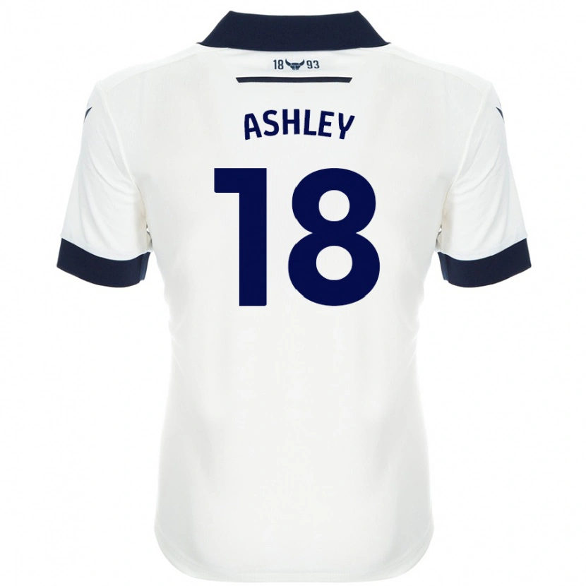 Danxen Men Alex Ashley #18 White Navy Blue Away Jersey 2024/25 T-Shirt