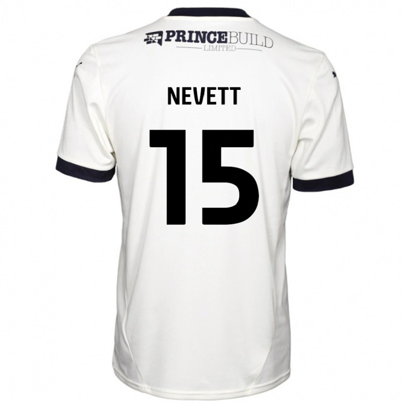 Danxen Men George Nevett #15 Off White Black Away Jersey 2024/25 T-Shirt