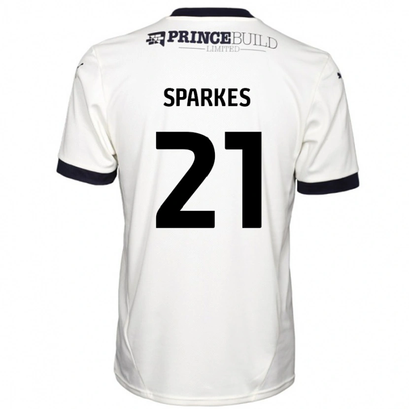 Danxen Men Jack Sparkes #21 Off White Black Away Jersey 2024/25 T-Shirt