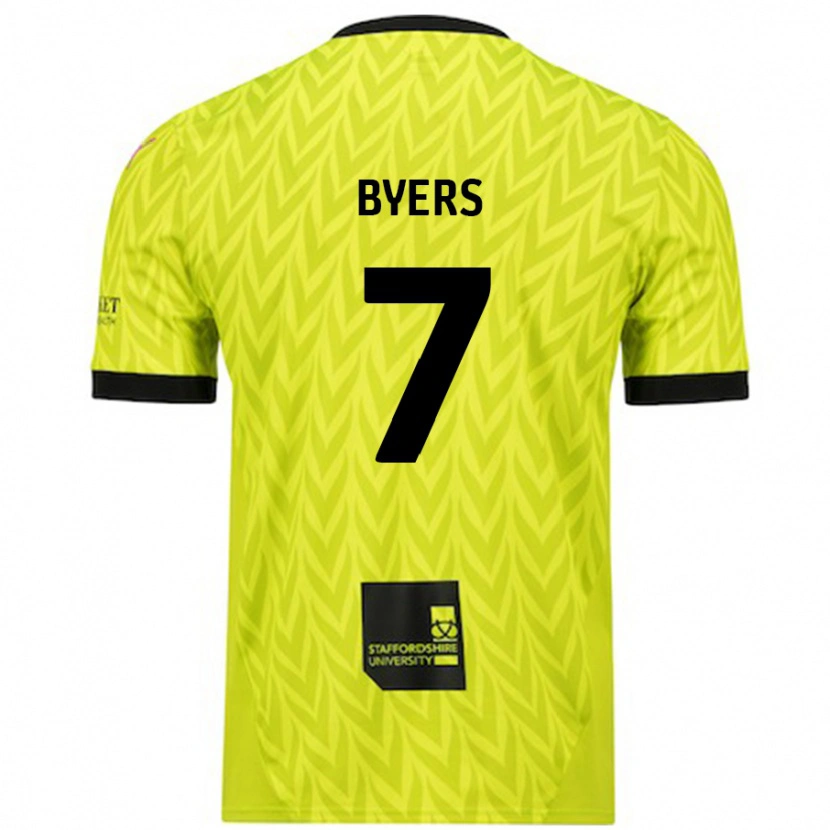 Danxen Men George Byers #7 Fluorescent Green Away Jersey 2024/25 T-Shirt