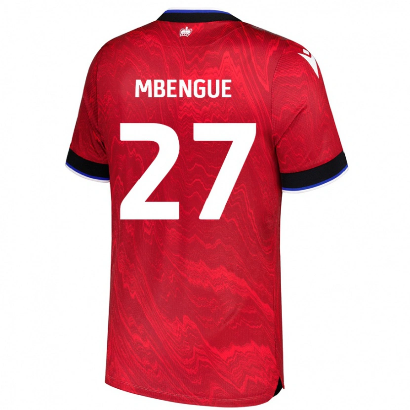 Danxen Men Amadou Salif Mbengue #27 Red Black Away Jersey 2024/25 T-Shirt