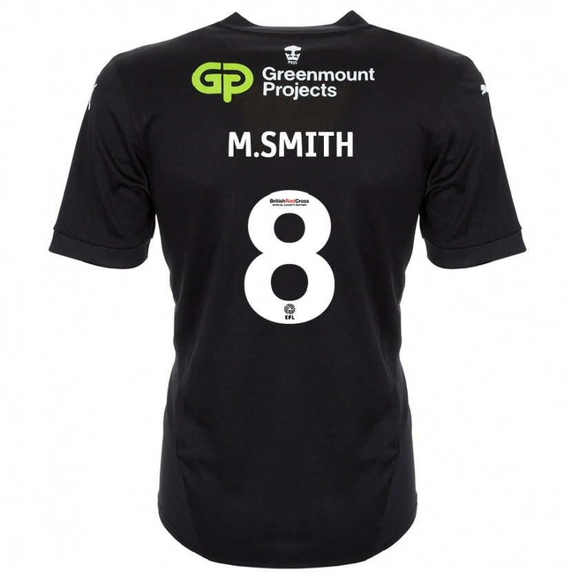 Danxen Men Matt Smith #8 Black Away Jersey 2024/25 T-Shirt