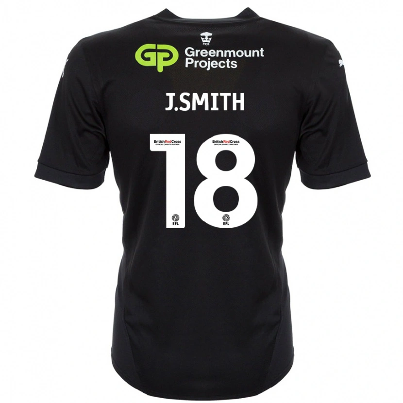 Danxen Men Jonny Smith #18 Black Away Jersey 2024/25 T-Shirt