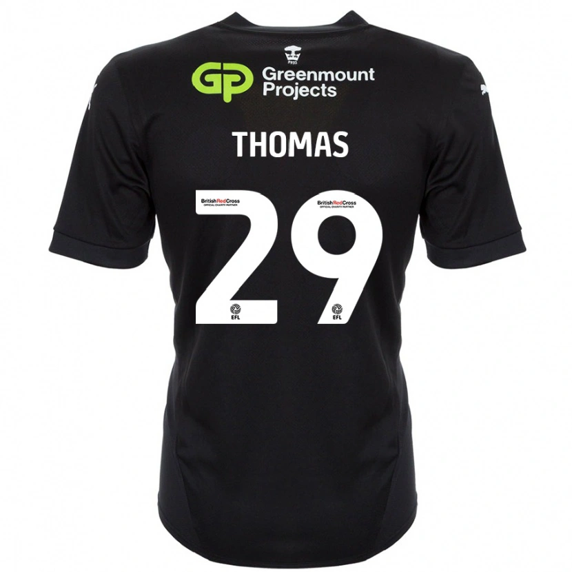 Danxen Men Silko Thomas #29 Black Away Jersey 2024/25 T-Shirt