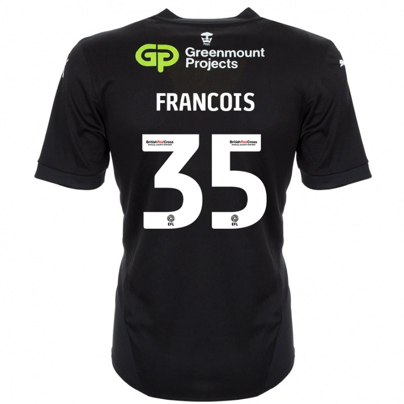 Danxen Men Tyrese Francois #35 Black Away Jersey 2024/25 T-Shirt