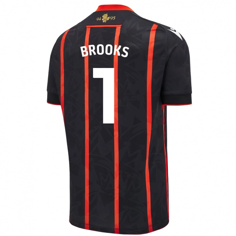 Danxen Men Alexandra Brooks #1 Black Red Away Jersey 2024/25 T-Shirt