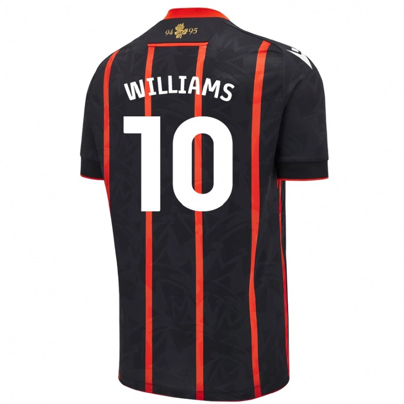 Danxen Men Chloe Williams #10 Black Red Away Jersey 2024/25 T-Shirt