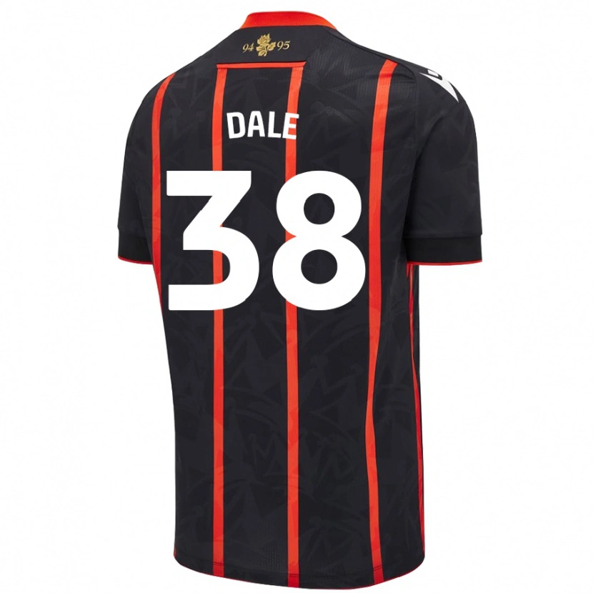 Danxen Men Natasha Dale #38 Black Red Away Jersey 2024/25 T-Shirt