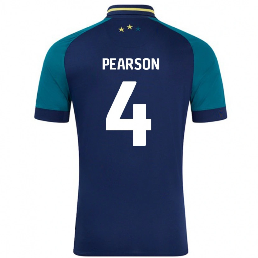 Danxen Men Matty Pearson #4 Navy Dark Green Away Jersey 2024/25 T-Shirt