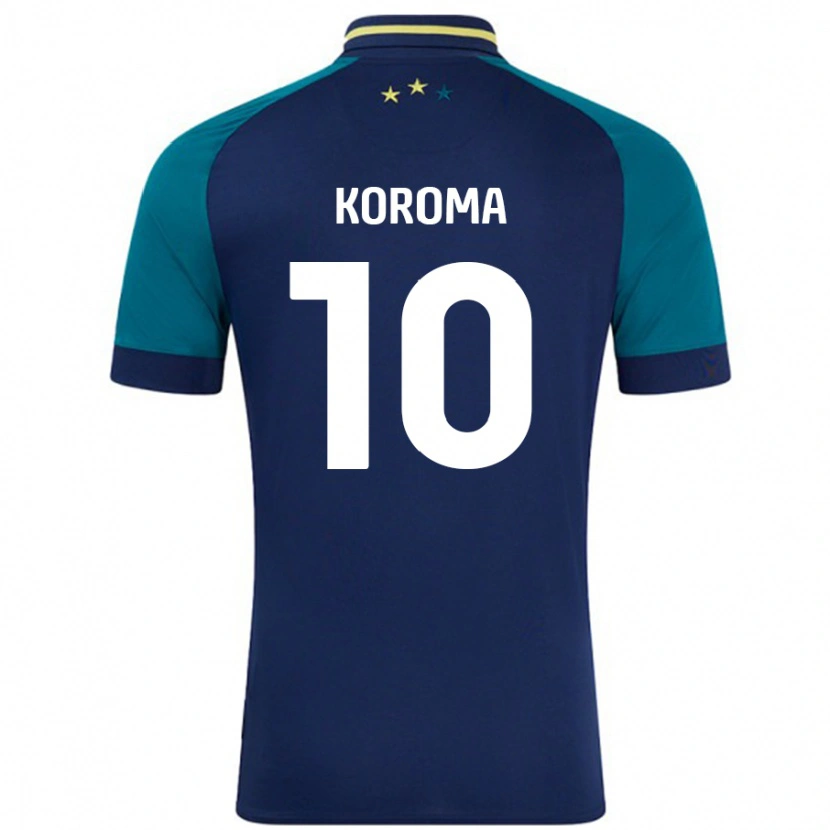 Danxen Men Josh Koroma #10 Navy Dark Green Away Jersey 2024/25 T-Shirt