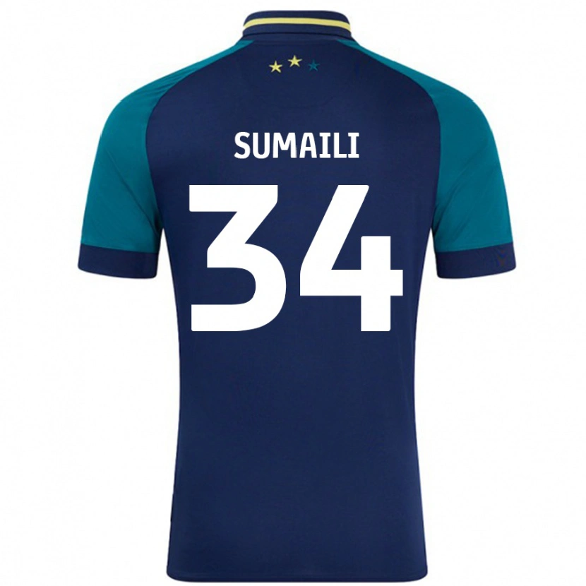 Danxen Men Falone Sumaili #34 Navy Dark Green Away Jersey 2024/25 T-Shirt