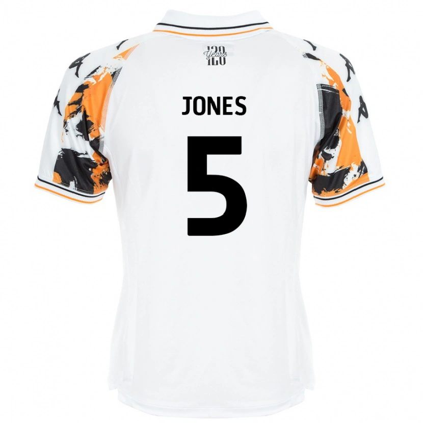 Danxen Men Alfie Jones #5 White Away Jersey 2024/25 T-Shirt