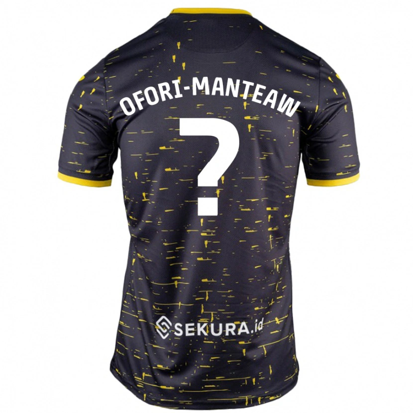 Danxen Men Lloyd Ofori-Manteaw #0 Black Yellow Away Jersey 2024/25 T-Shirt