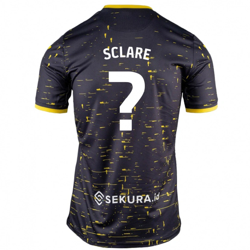 Danxen Men Zach Sclare #0 Black Yellow Away Jersey 2024/25 T-Shirt