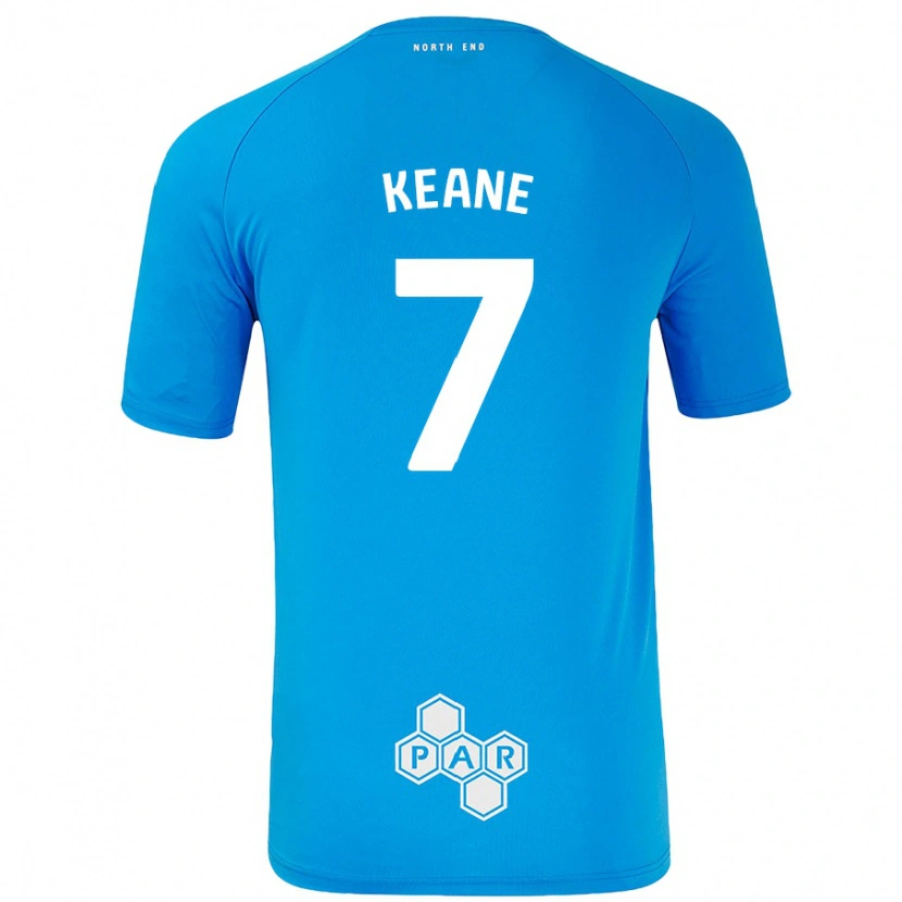 Danxen Men Will Keane #7 Sky Blue Away Jersey 2024/25 T-Shirt