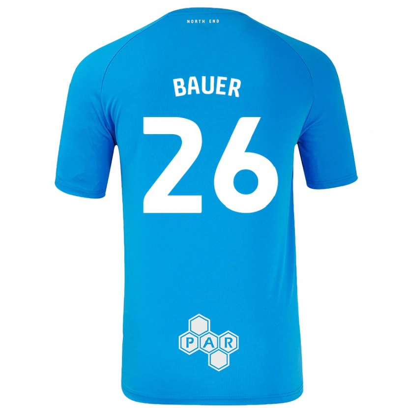 Danxen Men Patrick Bauer #26 Sky Blue Away Jersey 2024/25 T-Shirt