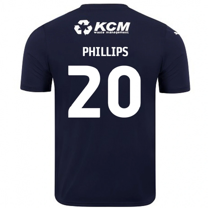 Danxen Men Dillon Phillips #20 Navy Blue Away Jersey 2024/25 T-Shirt