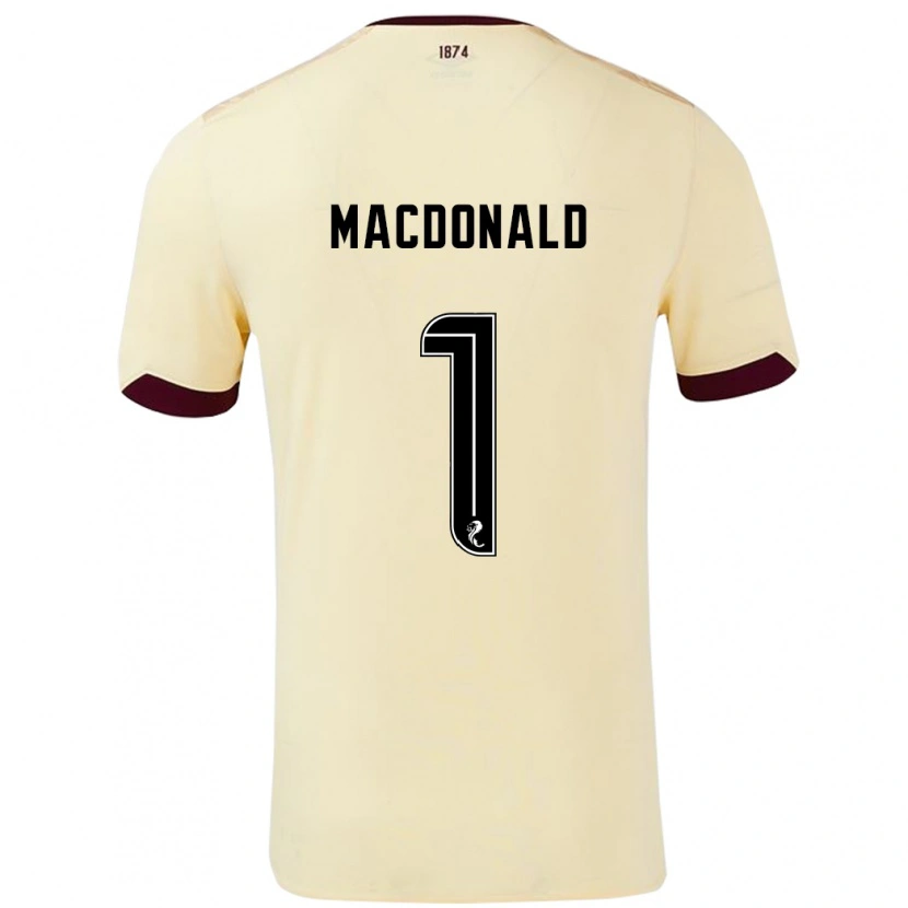 Danxen Men Jamie Macdonald #1 Cream Burgundy Away Jersey 2024/25 T-Shirt