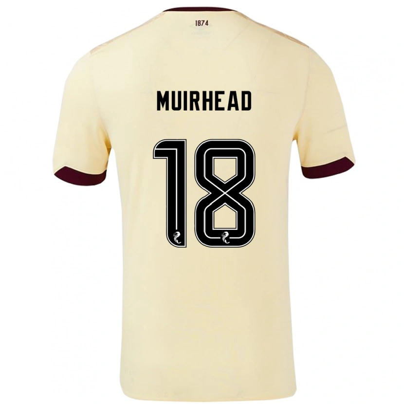 Danxen Men Owen Muirhead #18 Cream Burgundy Away Jersey 2024/25 T-Shirt