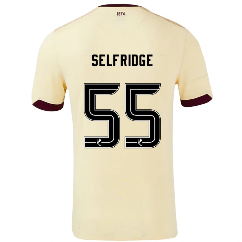 Danxen Men Louis Selfridge #55 Cream Burgundy Away Jersey 2024/25 T-Shirt