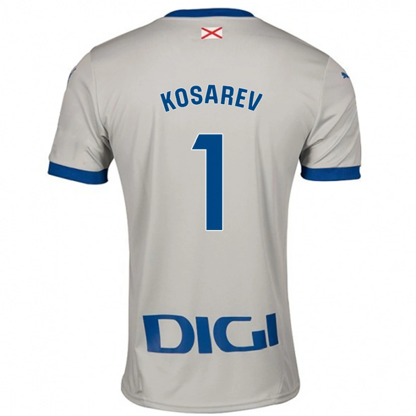 Danxen Men Oleksandr Kosarev #1 Light Gray Away Jersey 2024/25 T-Shirt