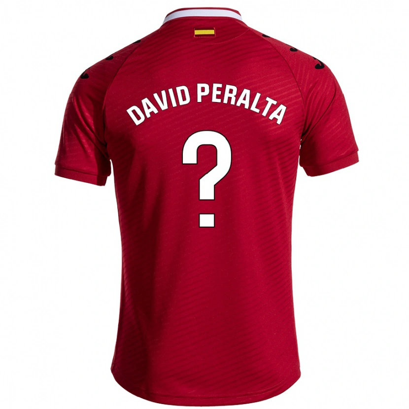 Danxen Men Juan David Peralta #0 Dark Red Away Jersey 2024/25 T-Shirt