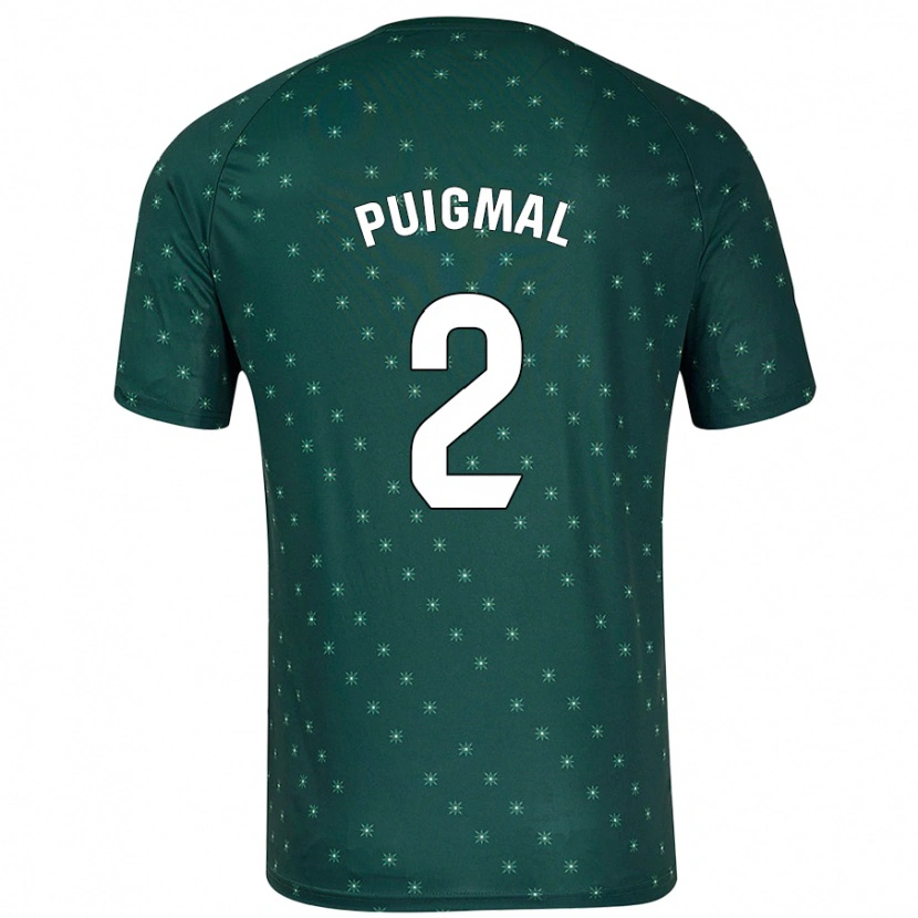 Danxen Men Arnau Puigmal #2 Dark Green Away Jersey 2024/25 T-Shirt