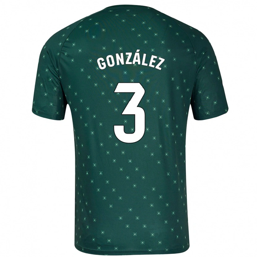 Danxen Men Edgar González #3 Dark Green Away Jersey 2024/25 T-Shirt