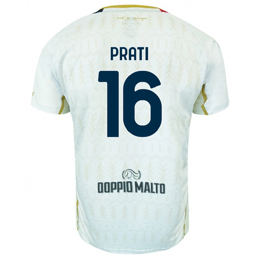 Danxen Men Matteo Prati #16 White Away Jersey 2024/25 T-Shirt