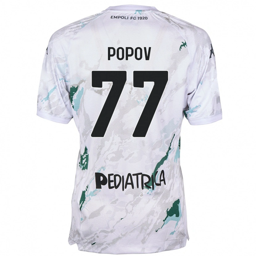 Danxen Men Bogdan Popov #77 Grey Away Jersey 2024/25 T-Shirt