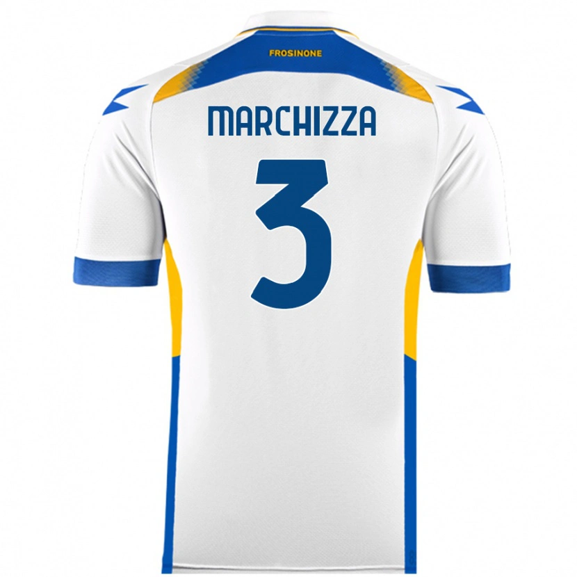 Danxen Men Riccardo Marchizza #3 White Away Jersey 2024/25 T-Shirt