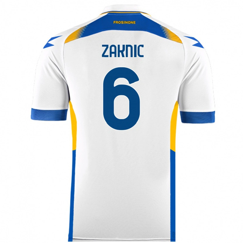 Danxen Men Lazar Zaknic #6 White Away Jersey 2024/25 T-Shirt