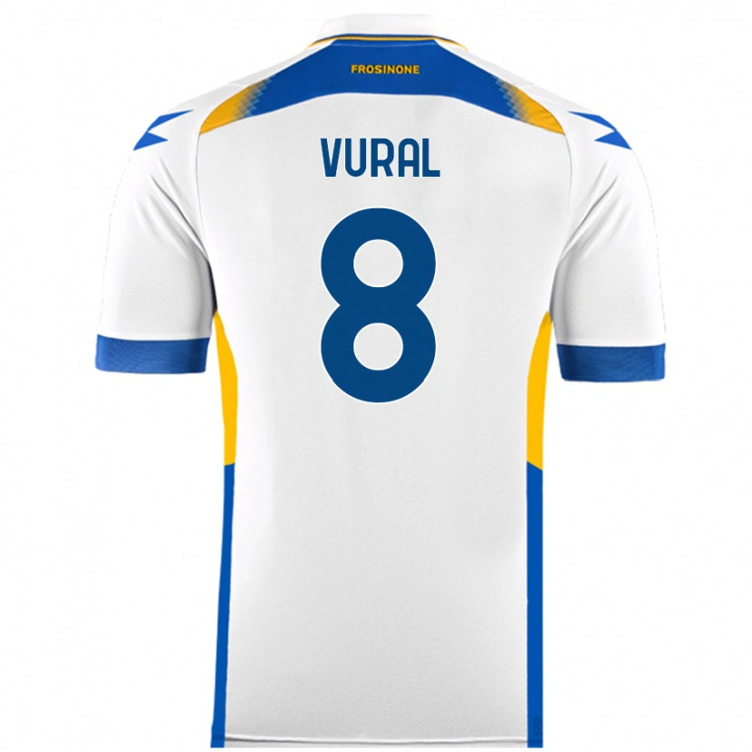 Danxen Men İsak Vural #8 White Away Jersey 2024/25 T-Shirt