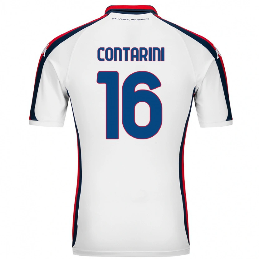 Danxen Men Jacopo Contarini #16 White Away Jersey 2024/25 T-Shirt