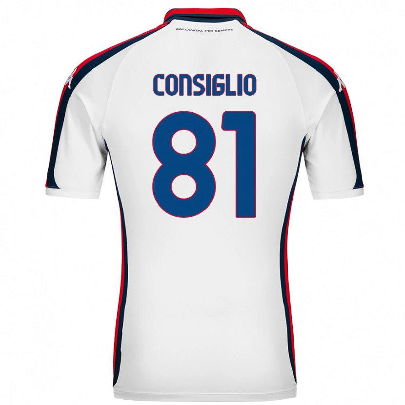 Danxen Men Leonardo Consiglio #81 White Away Jersey 2024/25 T-Shirt