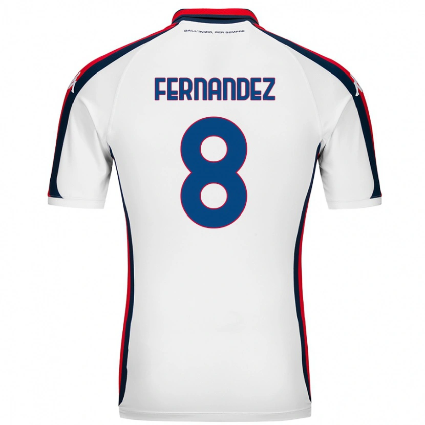 Danxen Men Maria Fernandez #8 White Away Jersey 2024/25 T-Shirt