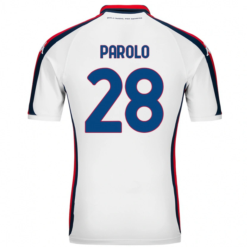 Danxen Men Lucrezia Parolo #28 White Away Jersey 2024/25 T-Shirt