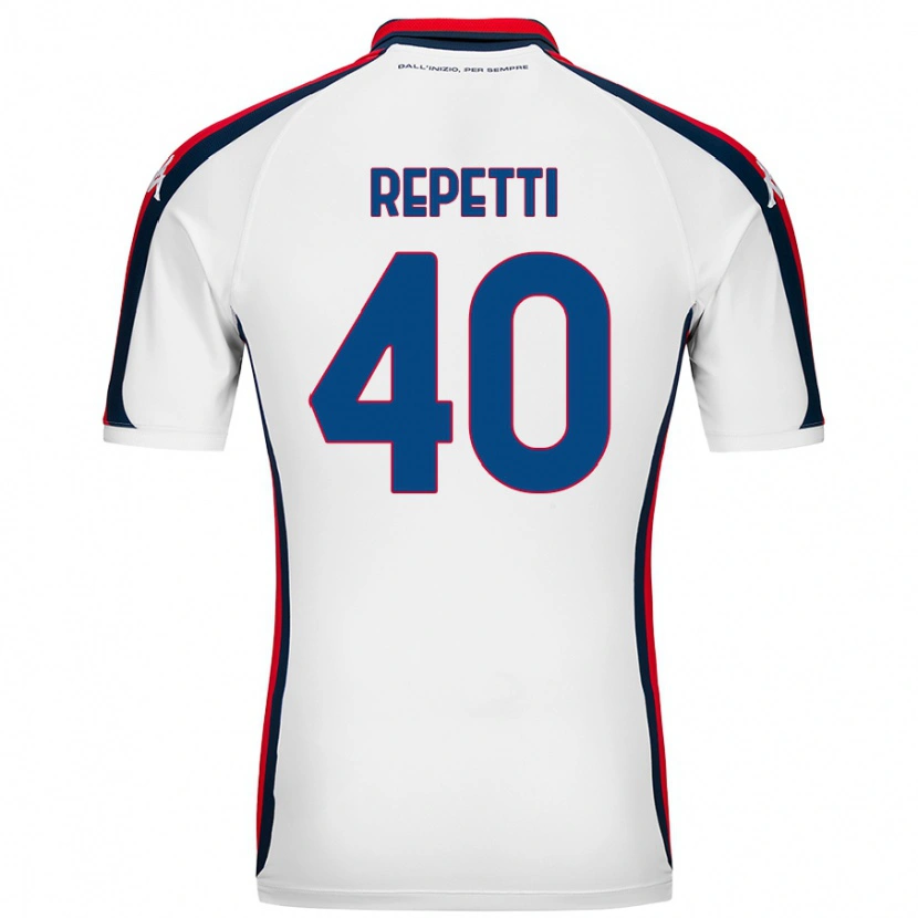 Danxen Men Chiara Repetti #40 White Away Jersey 2024/25 T-Shirt