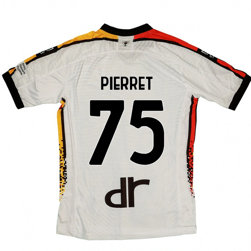 Danxen Men Balthazar Pierret #75 White Black Away Jersey 2024/25 T-Shirt