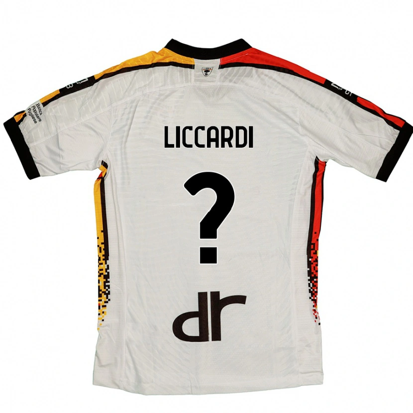 Danxen Men Thomas Liccardi #0 White Black Away Jersey 2024/25 T-Shirt