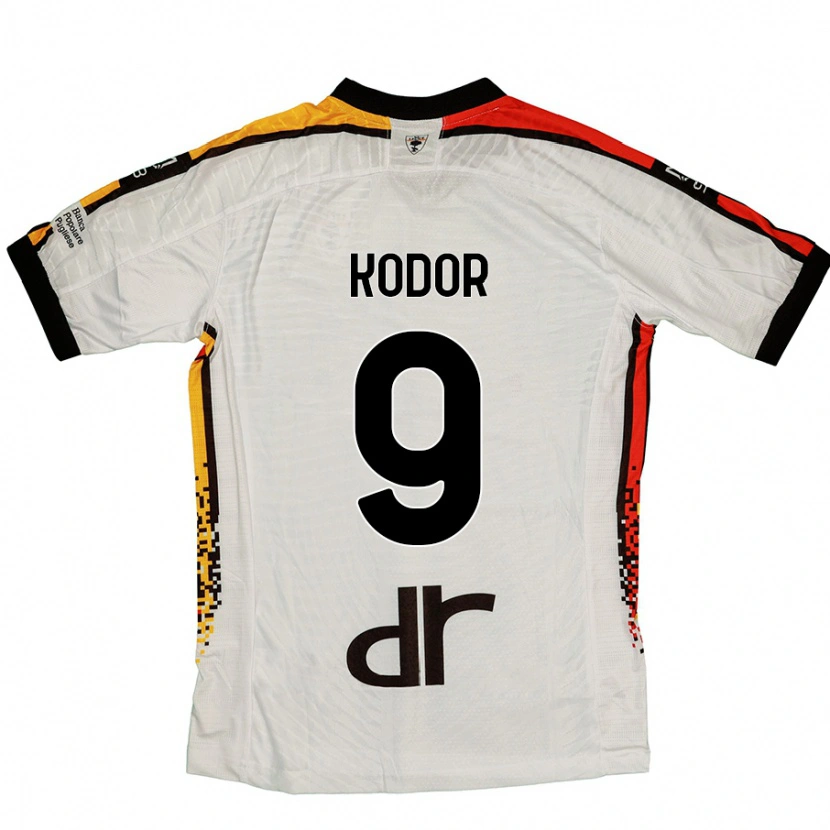 Danxen Men Jason Kodor #9 White Black Away Jersey 2024/25 T-Shirt