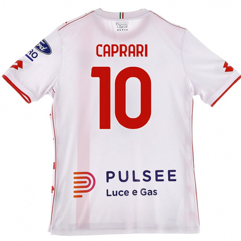 Danxen Men Gianluca Caprari #10 White Red Away Jersey 2024/25 T-Shirt