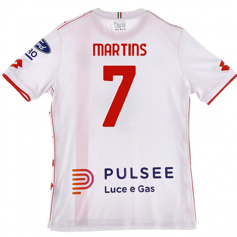 Danxen Men Kevin Martins #7 White Red Away Jersey 2024/25 T-Shirt