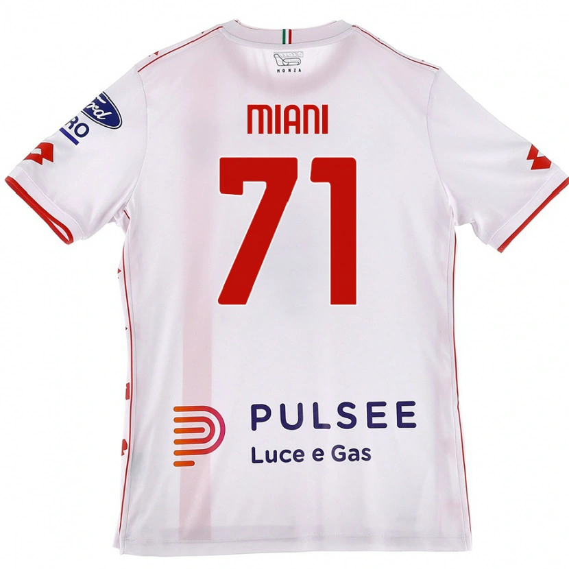 Danxen Men Arthur Miani #71 White Red Away Jersey 2024/25 T-Shirt