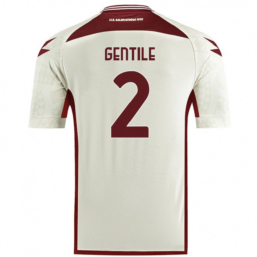 Danxen Men Davide Gentile #2 Cream Color Away Jersey 2024/25 T-Shirt