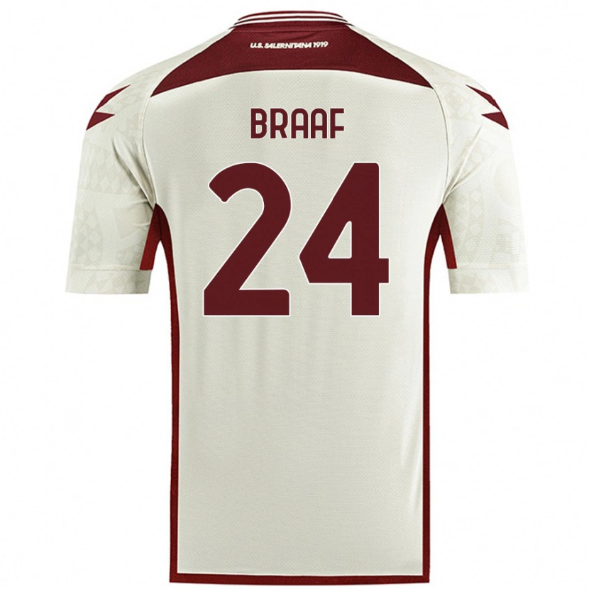 Danxen Men Jayden Braaf #24 Cream Color Away Jersey 2024/25 T-Shirt