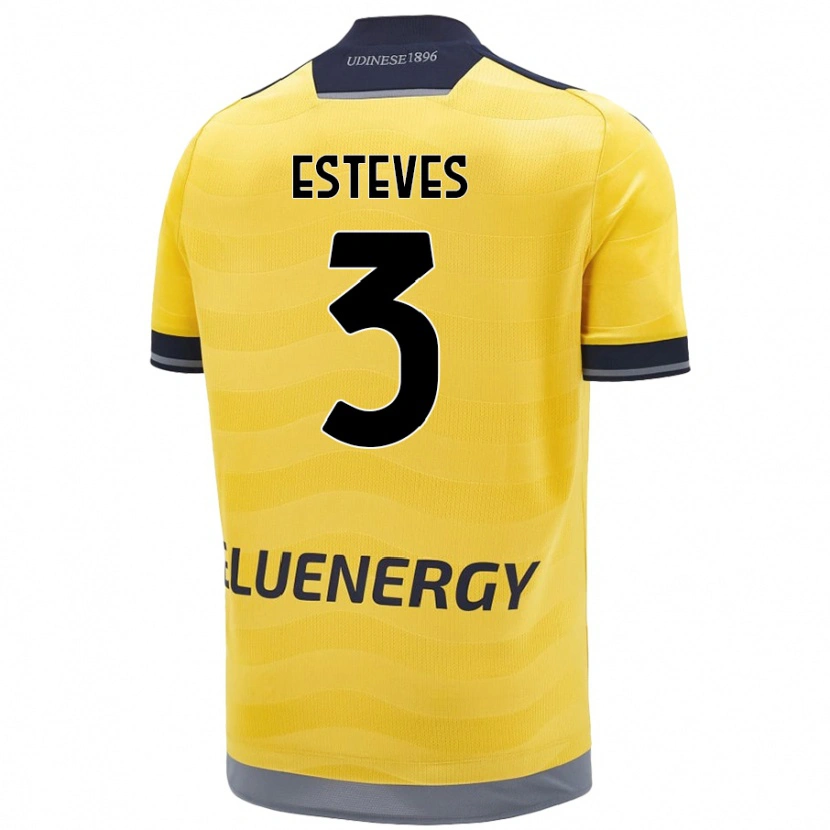 Danxen Men Gonçalo Esteves #3 Golden Away Jersey 2024/25 T-Shirt