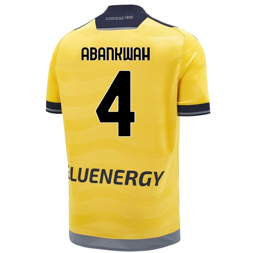 Danxen Men James Abankwah #4 Golden Away Jersey 2024/25 T-Shirt