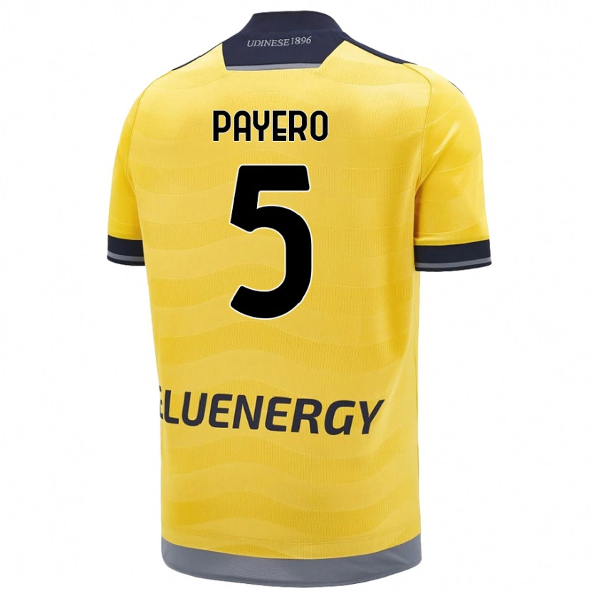 Danxen Men Martín Payero #5 Golden Away Jersey 2024/25 T-Shirt