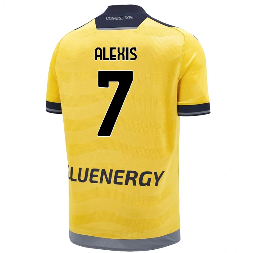 Danxen Men Alexis Sánchez #7 Golden Away Jersey 2024/25 T-Shirt